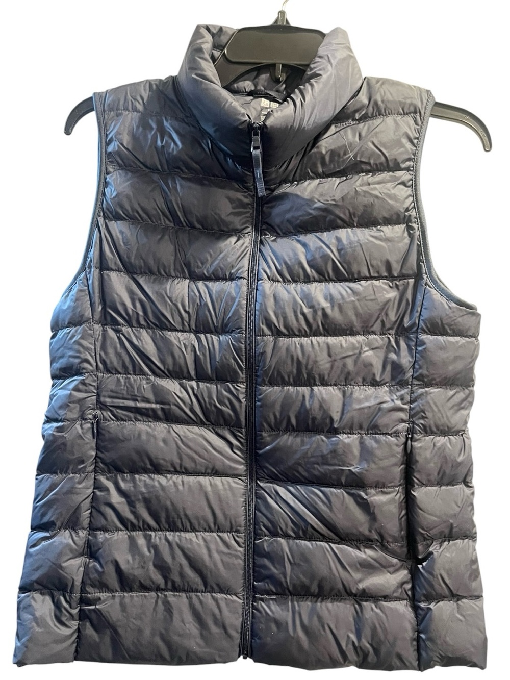 Uniqlo Women's Quilted Puffer Vest - Navy M NWOT